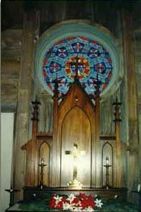 white pine chapel inside